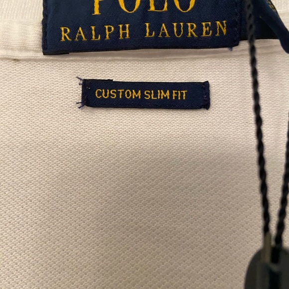 Polo by Ralph Lauren Rainbow Embroidered Logo White Custom Slim Fit XXL shirt - Picture 5 of 9